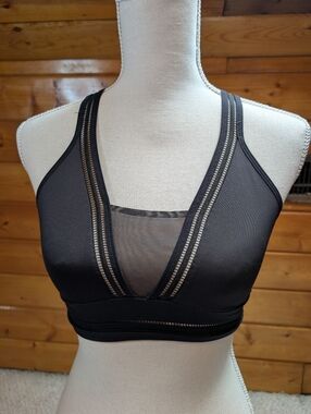 Victoria's Secret Victoria Sport Black Sports Bra Size Small